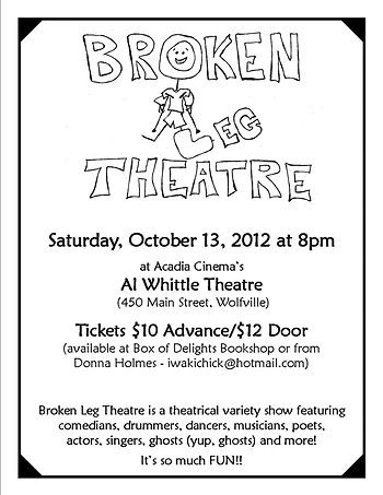 Poster for Broken Leg Theatre