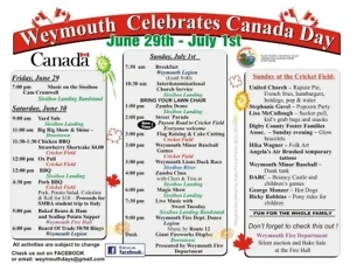 Poster for Canada Day Weekend