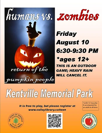 Poster for Humans vs. Zombies Pumpkin People