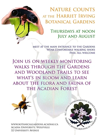 Poster for Nature Counts Hike