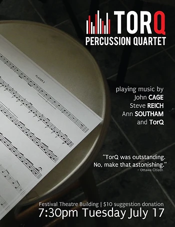 Poster for TorQ Percussion Quartet