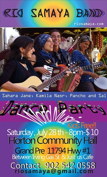 Poster for Dance Party with Rio Samaya Band
