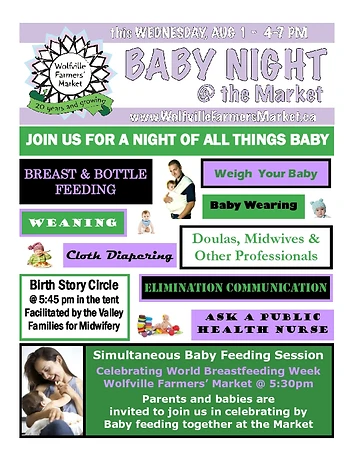 Poster for Baby Night at the Market
