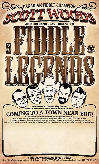 Poster for Scott Woods Fiddle Legends