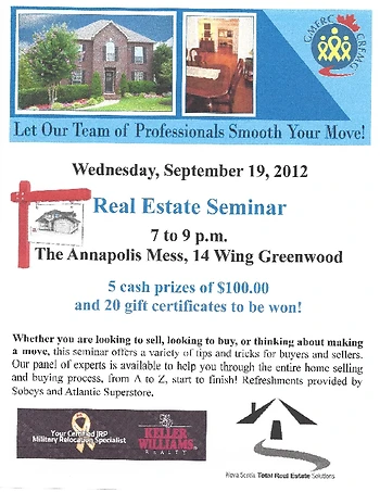 Poster for Real Estate Seminar