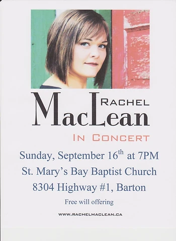 Poster for Rachel MacLean