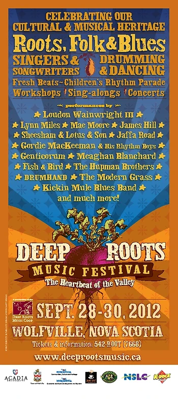 Poster for Deep Roots Music Festival