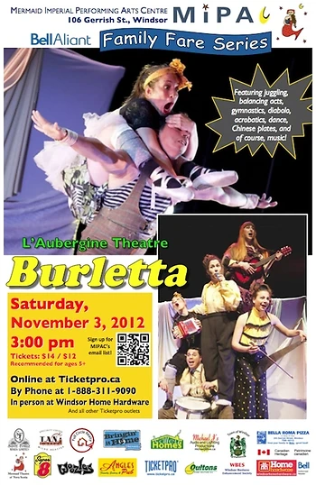 Poster for L'Aubergine's Burletta