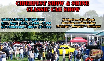 Poster for Ciderfest Classic Car Show