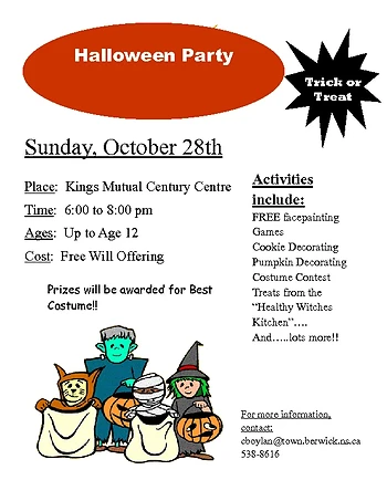 Poster for Halloween Party