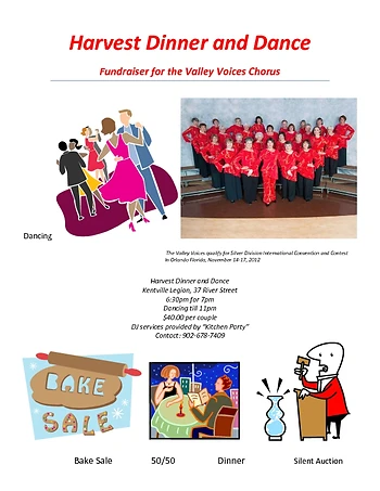 Poster for Harvest Dinner and Dance