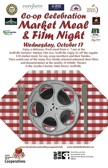 Poster for Market Meal & Film Night