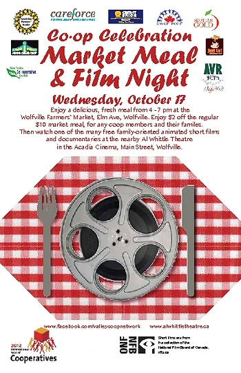 Poster for Market Meal and Film Night