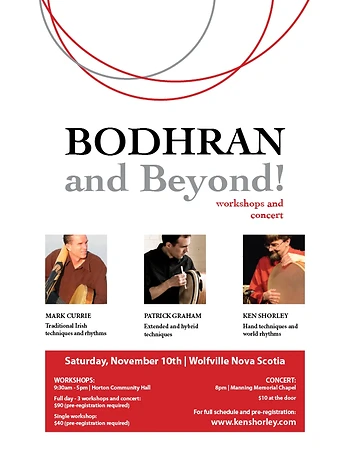 Poster for Bodhran & Beyond Drums