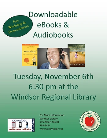 Poster for Downloadable eBooks & Audiobooks