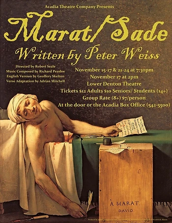 Poster for Marat Sade