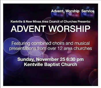 Poster for Advent Interchurch Musical Service