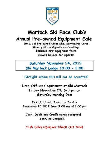 Poster for Pre-owned Skis, Snowboard & Clothing