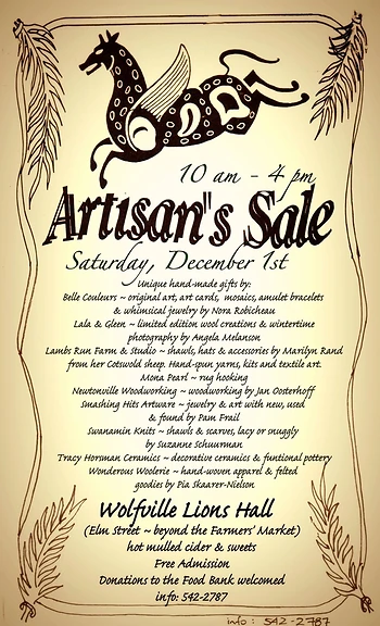 Poster for Artisan Sale