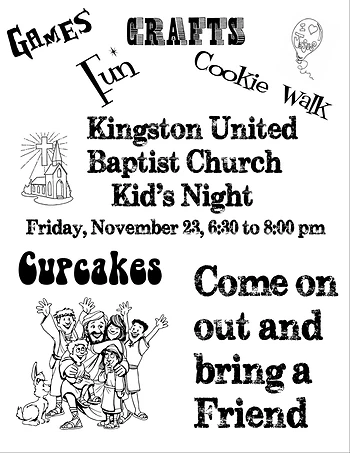 Poster for Kid's Night