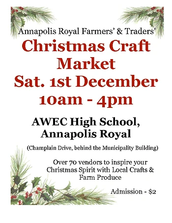 Poster for Christmas Craft Market