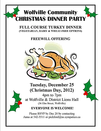 Poster for Christmas Dinner