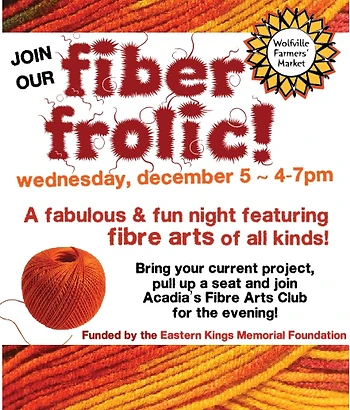 Poster for Fibre Frolic at the Market