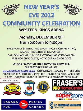 Poster for New Years Eve Celebration