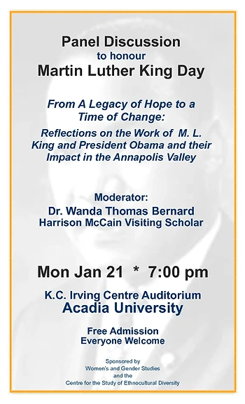 Poster for Martin Luther King Day