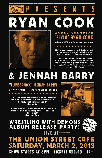 Poster for Ryan Cook CD Release