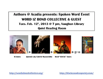 Poster for Spoken Word Event