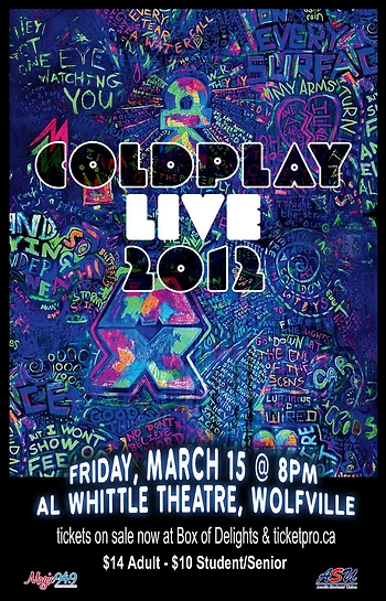 Poster for Coldplay Live 2012