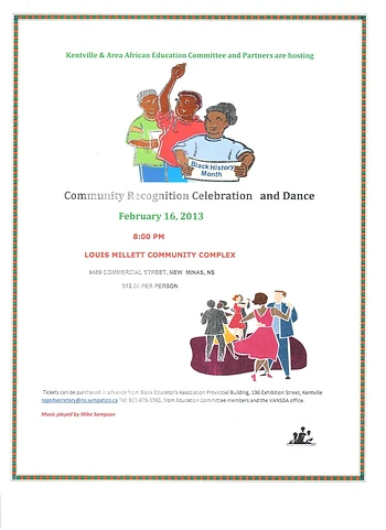Poster for African Heritage Month Celebration