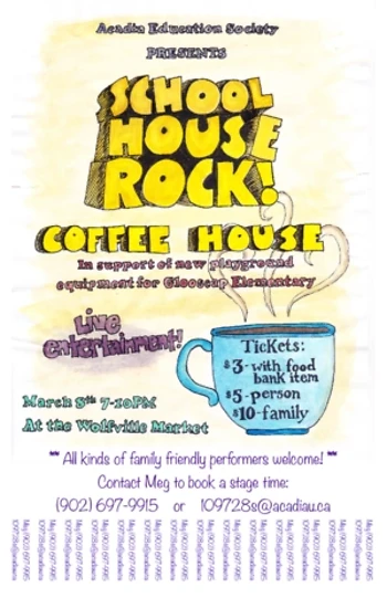 Poster for School House Rock Coffee House