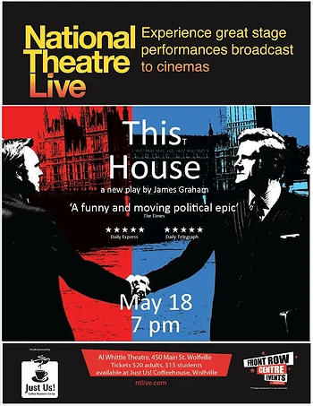 Poster for This House (National Theatre)