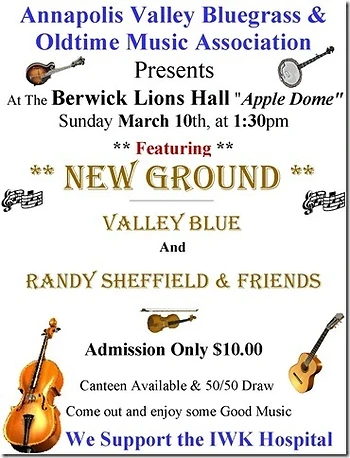 Poster for Annapolis Valley Bluegrass
