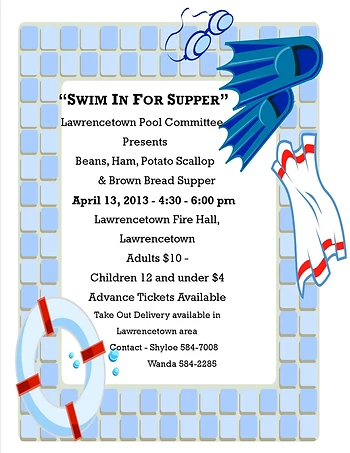 Poster for "Swim" In for Supper