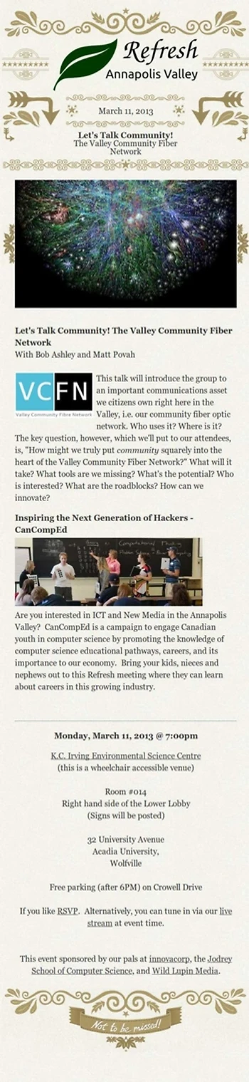 Poster for Let's Talk Community