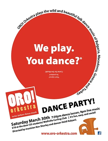 Poster for ORO! Orkestra Dance Party