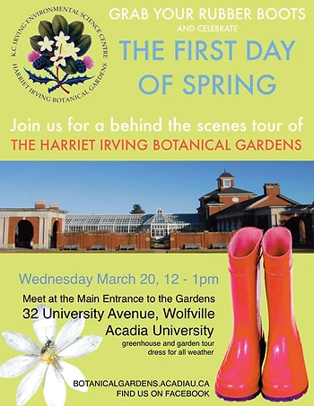 Poster for First Day of Spring Wellies Walk