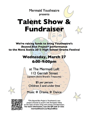 Poster for Talent Show Fundraiser