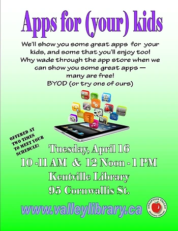 Poster for Apps for (your) Kids