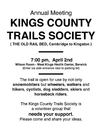 Poster for Kings County Trails Society