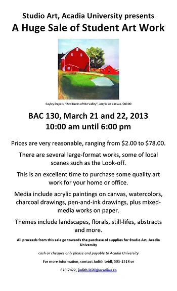 Poster for Art Sale