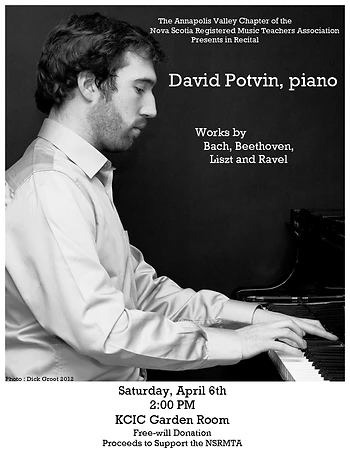 Poster for Piano Recital