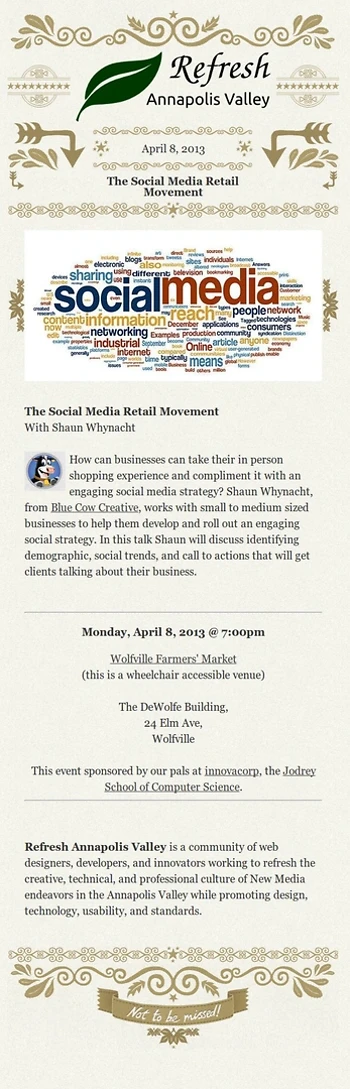 Poster for The Social Media Retail Movement