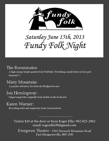 Poster for Fundy Folk