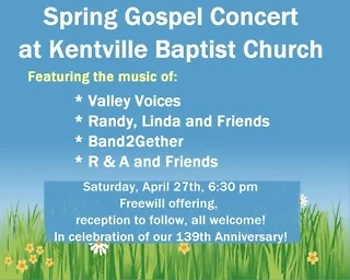 Poster for Spring Gospel Concert