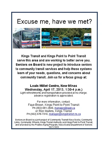 Poster for Focus Group for Seniors