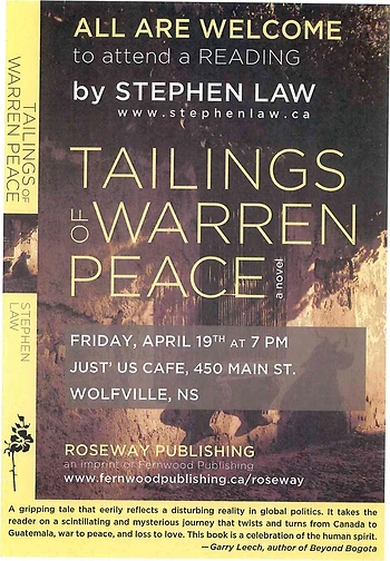 Poster for Book Reading